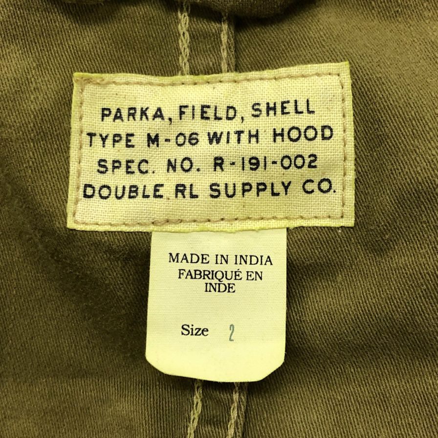 【RRL】ダブルアールエル ラルフローレン モッズコート M-06 カーキ メンズ サイズ2 RRL RALPH LAUREN