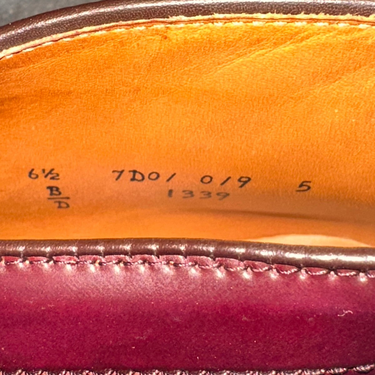 試着程度極美品【ALDEN】オールデン 1339 SHIPS別注 チャッカブーツ コードバン ダークバーガンディ サイズUS6.5D バリーラスト