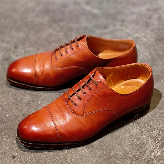 【GRENSON】グレンソン ストレートチップ カーフ ブラウン サイズUK6.5F