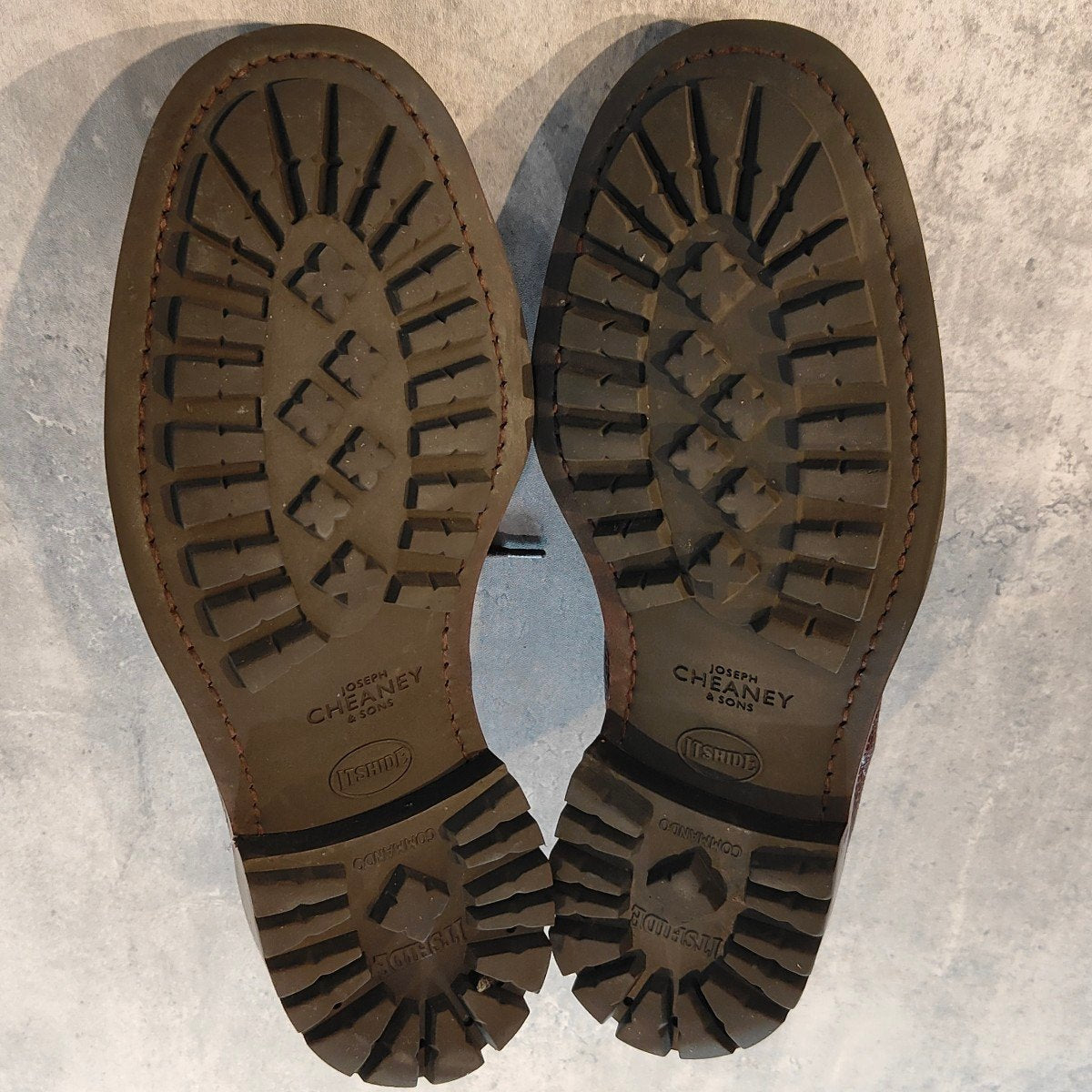 使用数回【JOSEPH CHEANEY】ジョセフチーニー ケンゴン2 キャップトゥダービー グレインレザー バーガンディ サイズUK8 4436ラスト参考定価￥99,000-