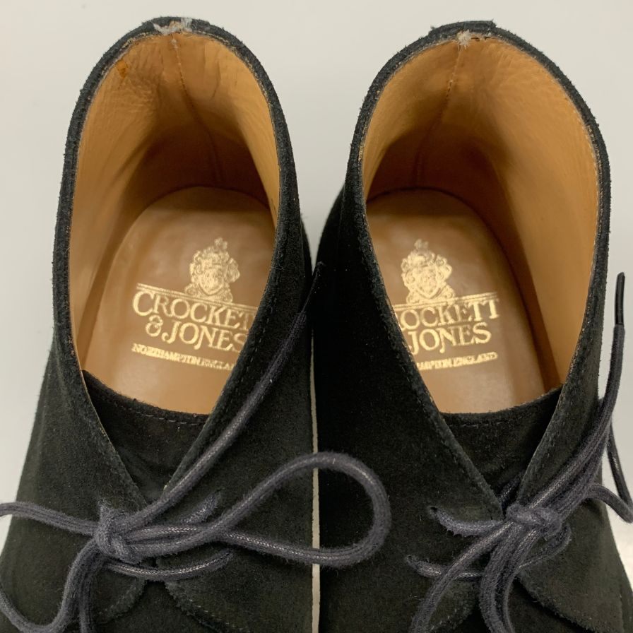 【CROCKETT&JONES】クロケット&ジョーンズ  ブーツ スエード ブラック（黒） サイズ UK7E ラスト