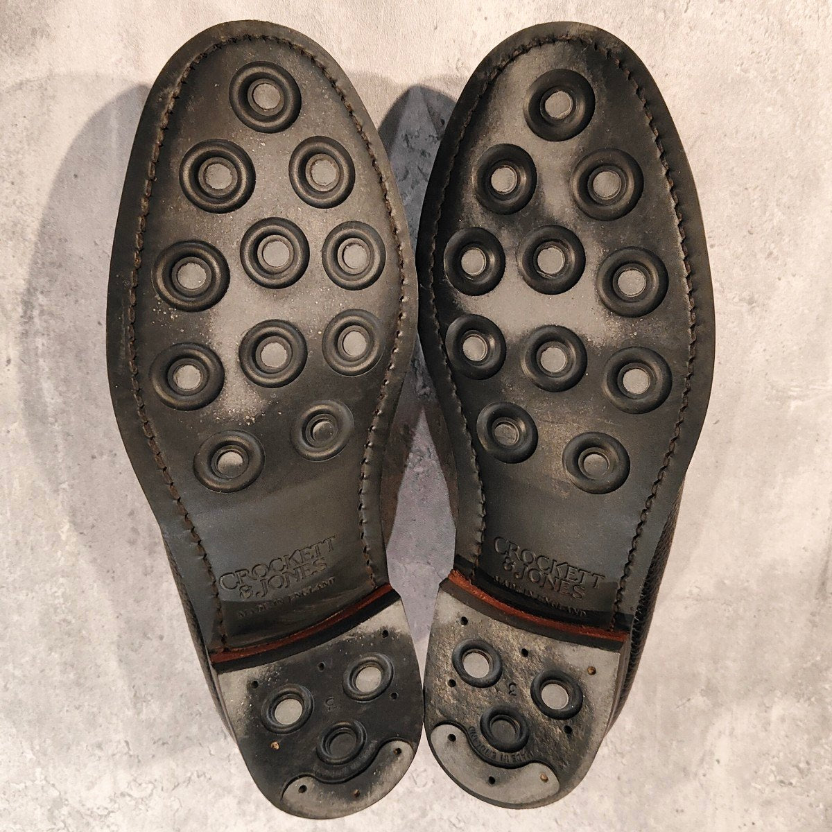 極美品【Crockett&Jones】クロケット&ジョーンズ ボストン ローファー グレインレザー ブラック サイズUK6E 314ラスト 参考定価￥143,000-