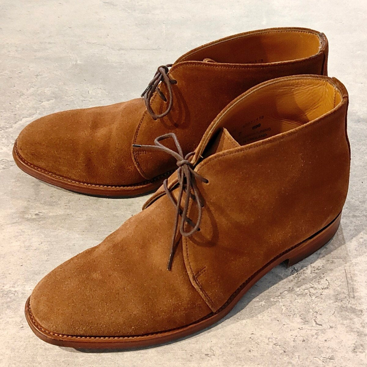 クロケット＆ジョーンズ製【NEW&LINGWOOD】ニュー&リングウッド  チャッカブーツ スエード ブラウン サイズUK7
