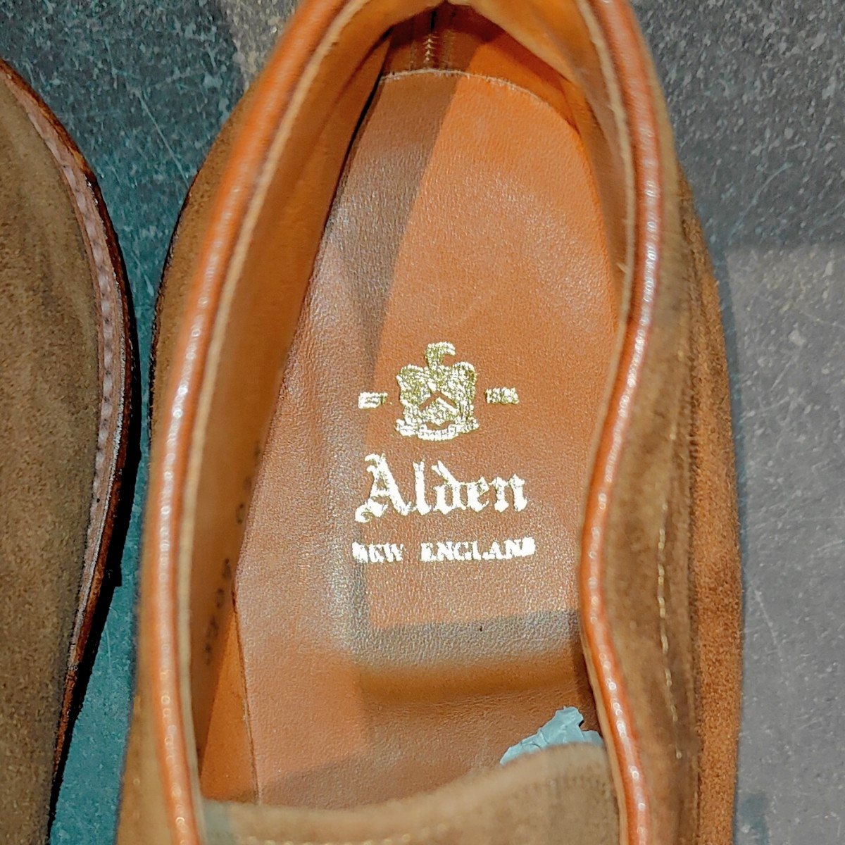 希少 新品未使用【ALDEN】オールデン チャッカブーツ 13291 スエードカーフコンビ ブラウン サイズUS9.5D バリーラスト