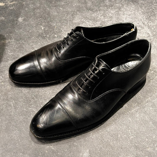 【CROCKETT&JONES】クロケット&ジョーンズ オードリー ストレートチップ カーフ ブラック サイズUK7.5E 337ラスト
