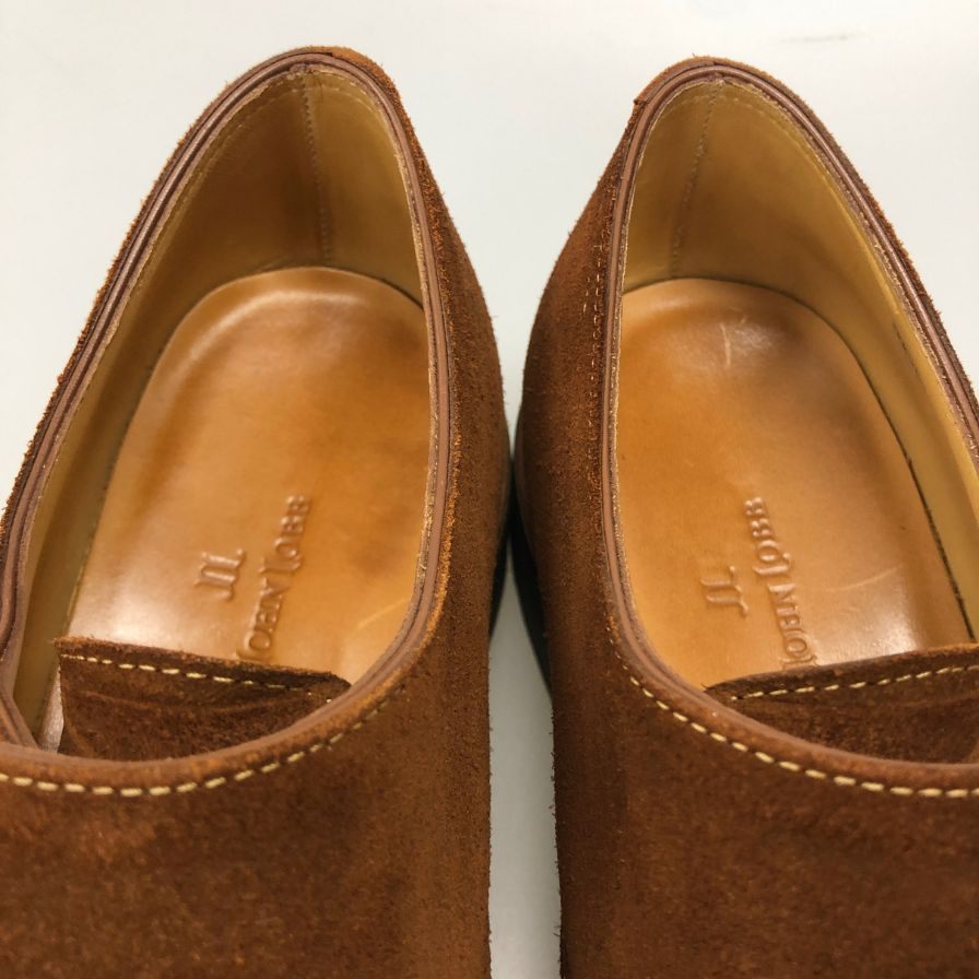 【JOHN LOBB】ジョンロブ レザーシューズ ダブルモンク ウィリアム スエード ブラウン メンズ サイズUK7E 9795ラスト William
