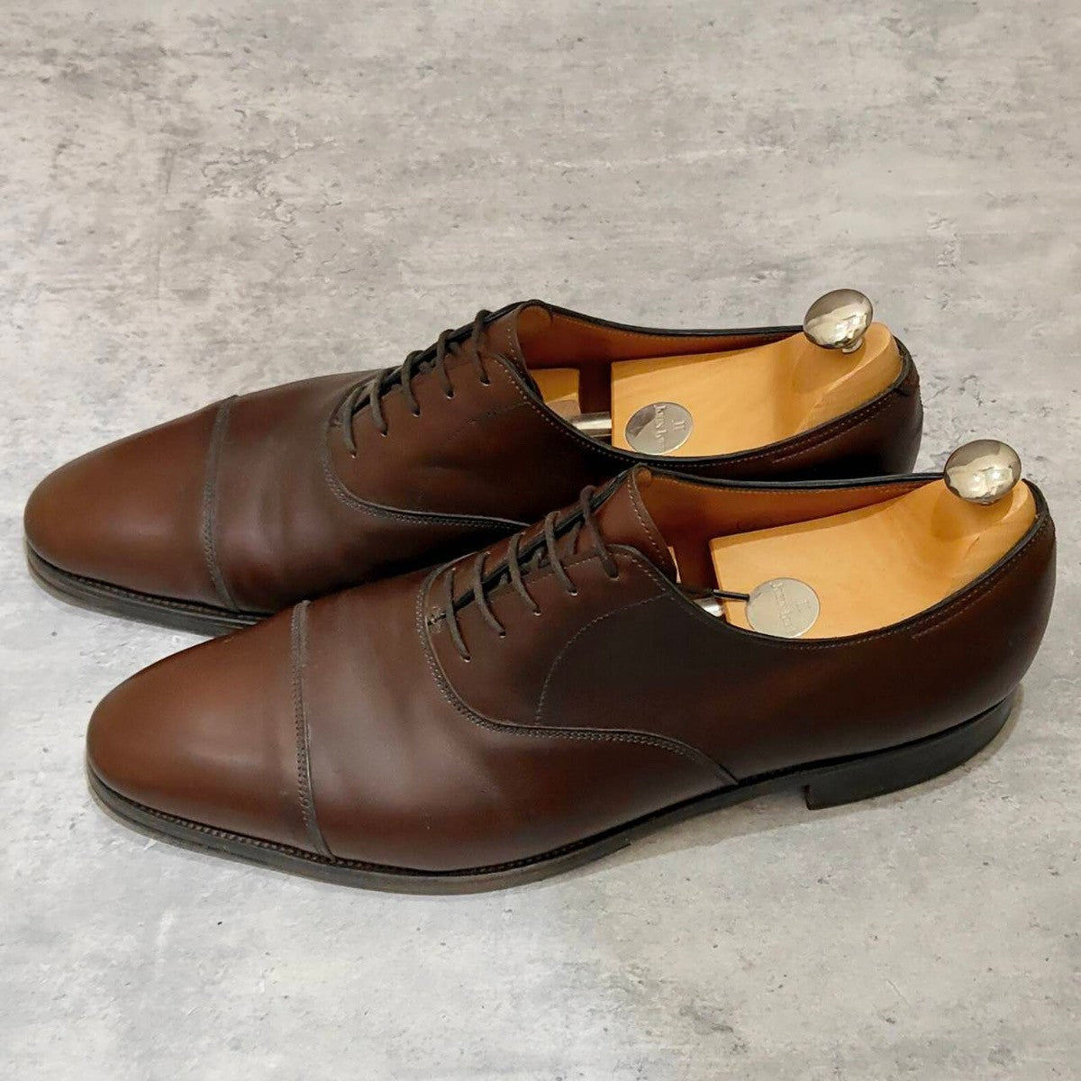 【JOHN LOBB】ジョンロブ シティ2 ストレートチップ Rスタンプ カーフ ブラウン サイズUK11.5E 7000ラスト