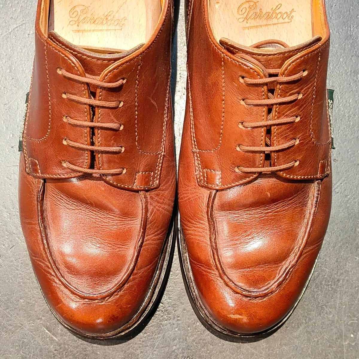 デカタグ【Paraboot】パラブーツ シャンボード Uチップ カーフ ブラウン系 サイズ UK6