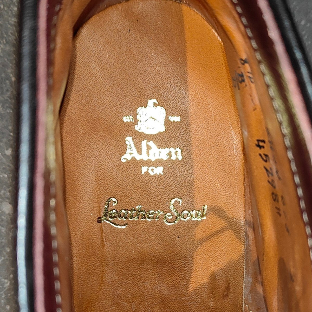 未使用【ALDEN】オールデン レザーソウル別注 45298H プレーントゥブーツ コードバン ダークバーガンディ サイズ US8.5D バリーラスト