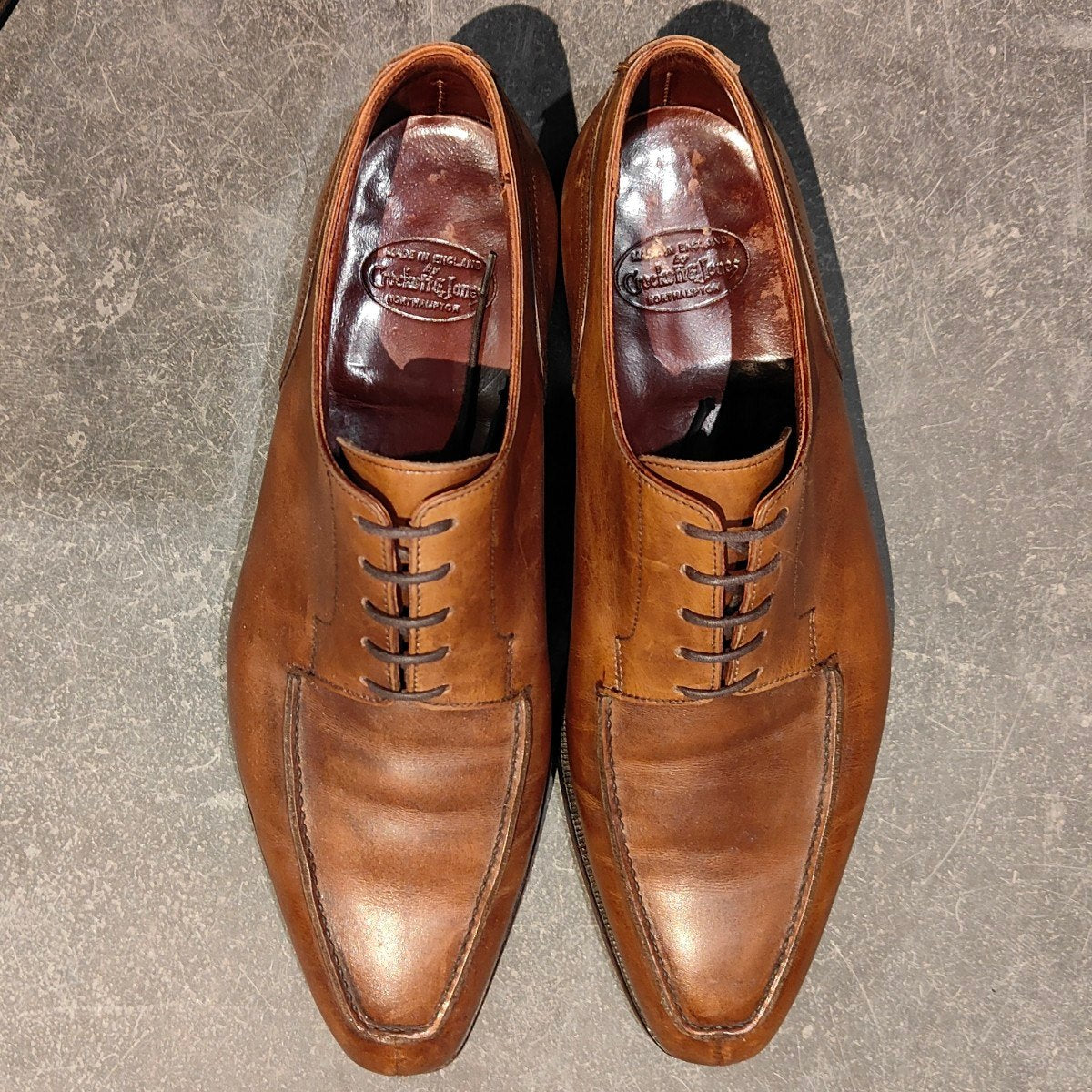 【CROCKETT&JONES】クロケット＆ジョーンズ クラレンドン Uチップ カーフ ブラウン サイズUK7
