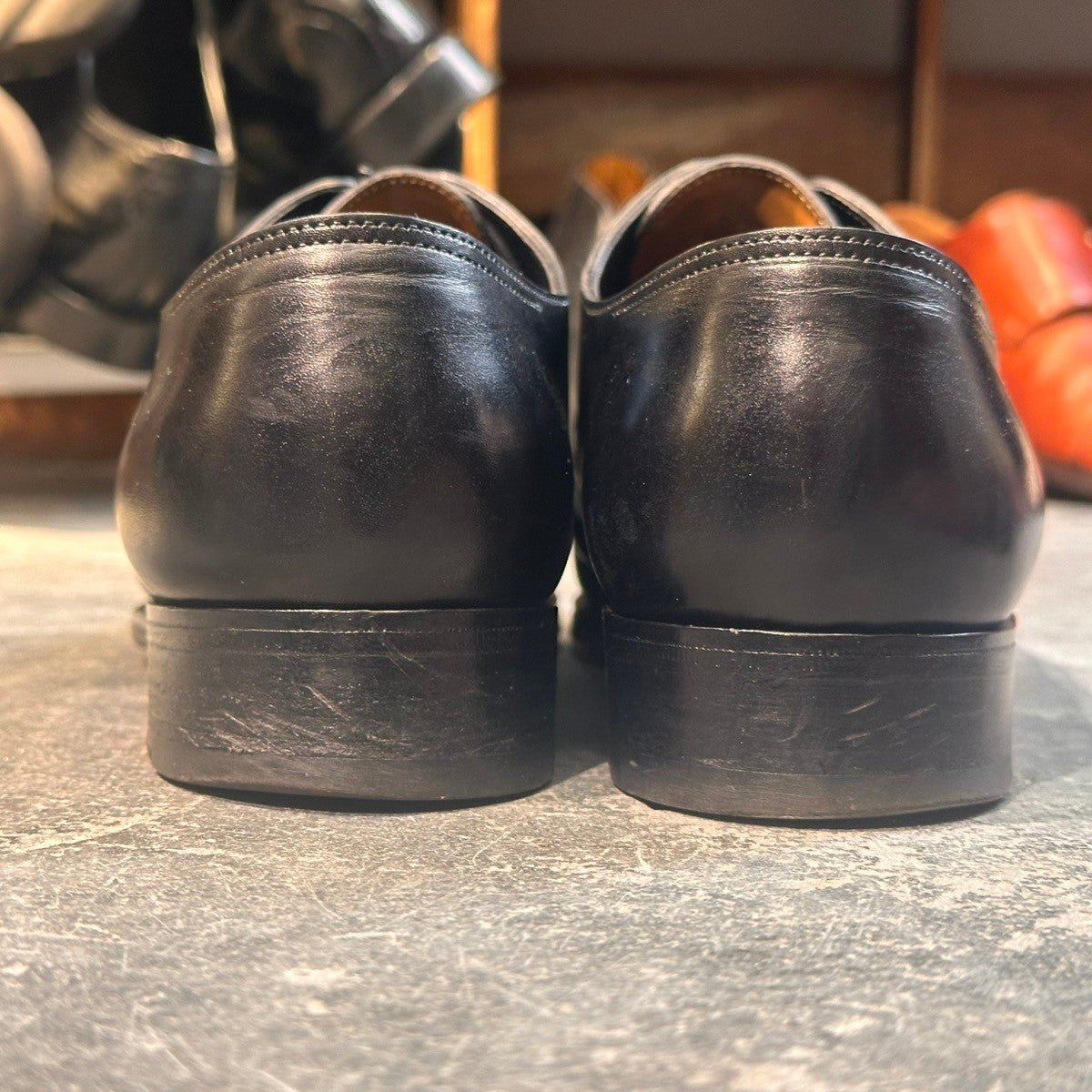 【JOHN LOBB】ジョンロブ フィリップ2 パンチドキャップトゥ カーフ ブラック サイズUK6E 7000ラスト