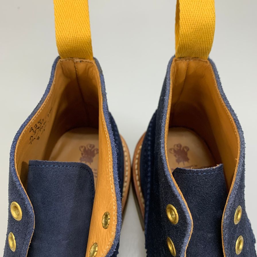 【オンライン限定】【Tricker's】トリッカーズ カントリーブーツ M5833 ウィングチップ スエード メンズ サイズ 8 ブルー系