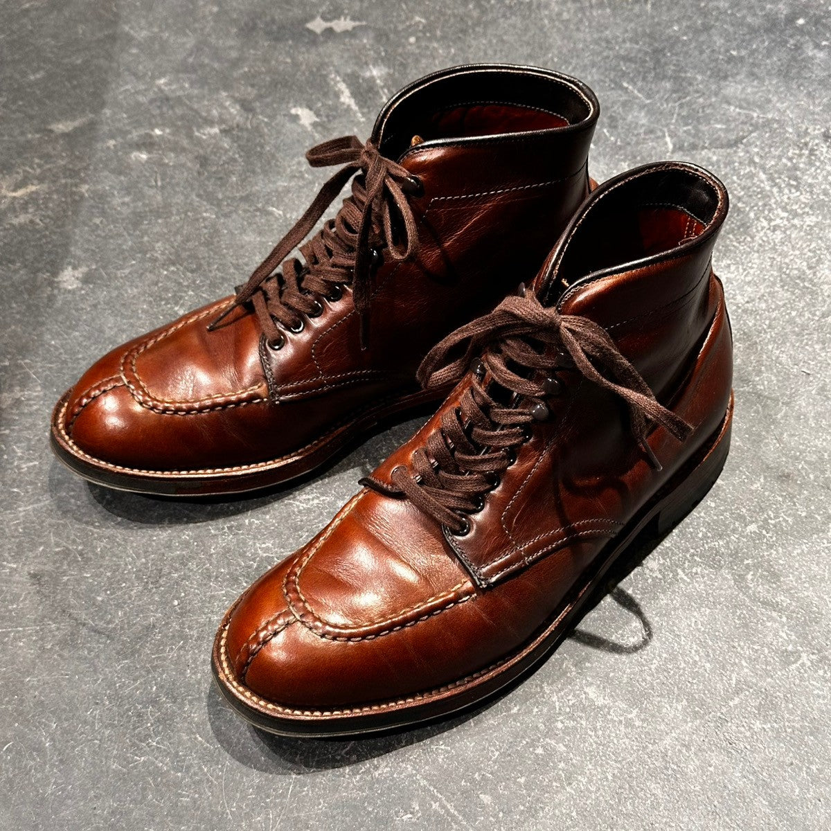 【ALDEN】オールデン D6918HC クロムエクセル タンカーブーツ NST カーフ ブラウン サイズUS6D トゥルーバランスラスト