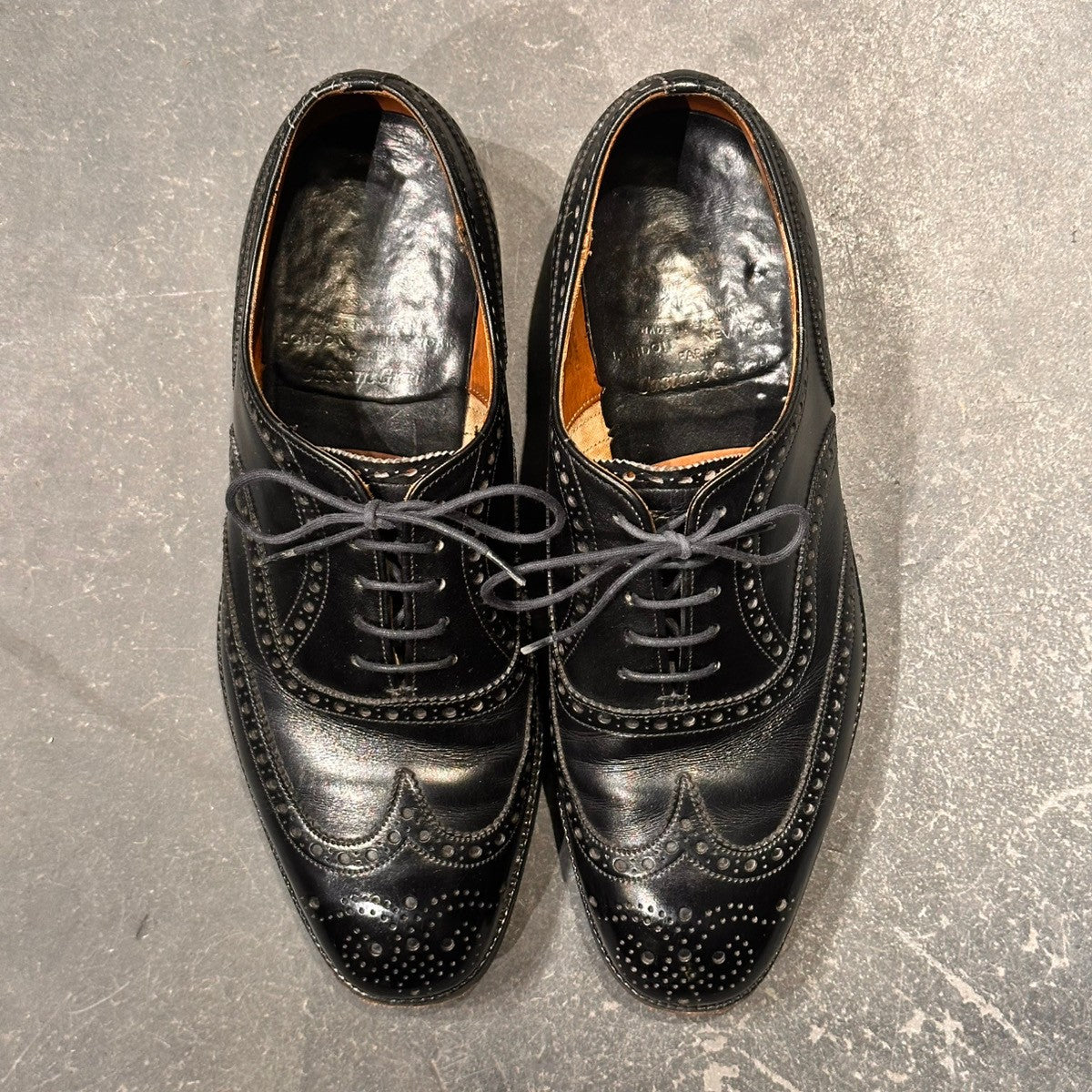 希少【Church's】チャーチ チェットウィンド 3都市 カーフ ブラック サイズUK55F 73ラスト