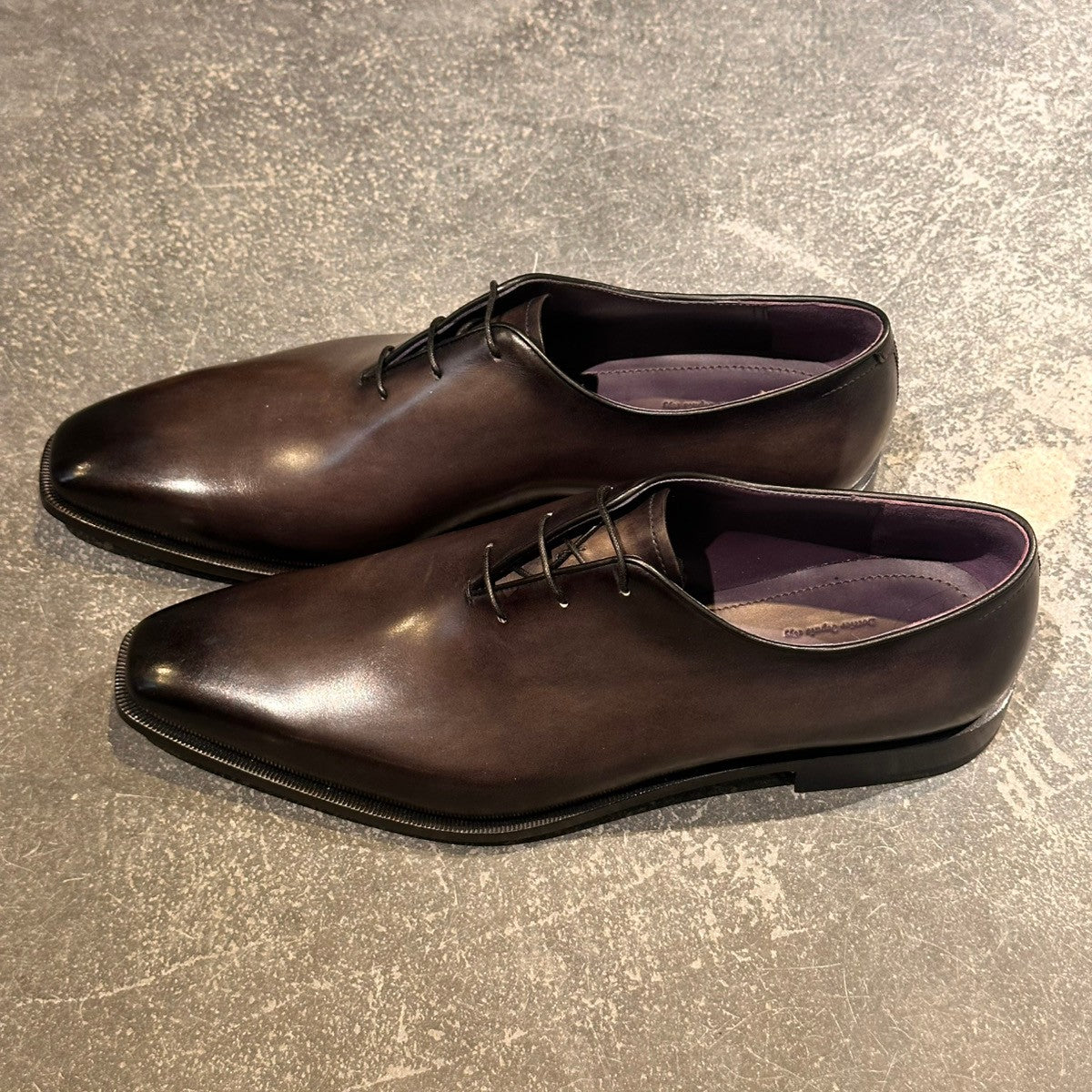 試着程度極美品【BERLUTI】ベルルッティ ホールカット アレッサンドロ グレーパティーヌ カーフ グレー サイズUK9.5