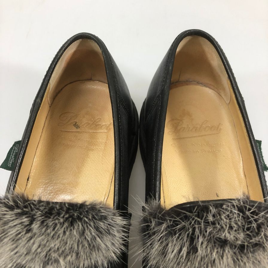【PARABOOT】パラブーツ ランス ミンクファー F59687 ブラック メンズ  サイズ UK6