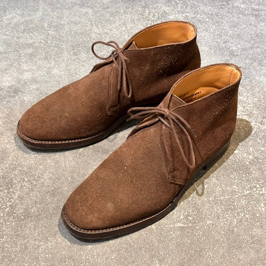 【CROCKETT&JONES】クロケット&ジョーンズ チャートシー チャッカブーツ スエード ブラウン サイズUK7E