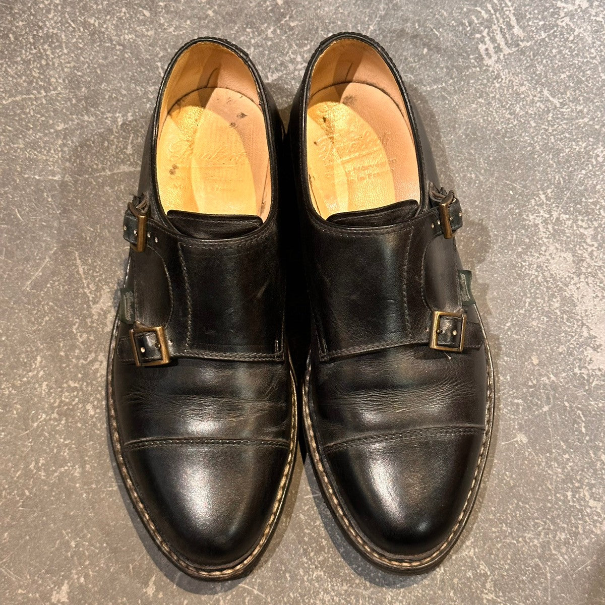Paraboot ウィリアム サイズ UK 7 PARABOOT】パラブーツ ウィリアム ダブルモンク カーフ ブラック