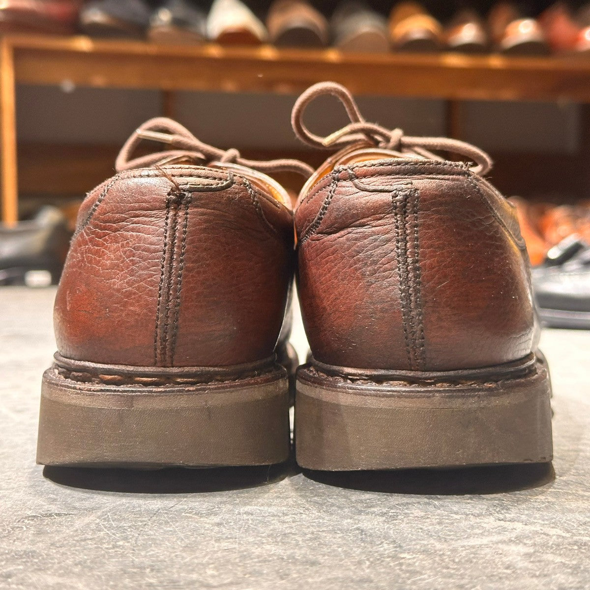 【JOHNLOBB】ジョンロブ ウゼス Uチップ グレインレザー ダークブラウン サイズUK6相当