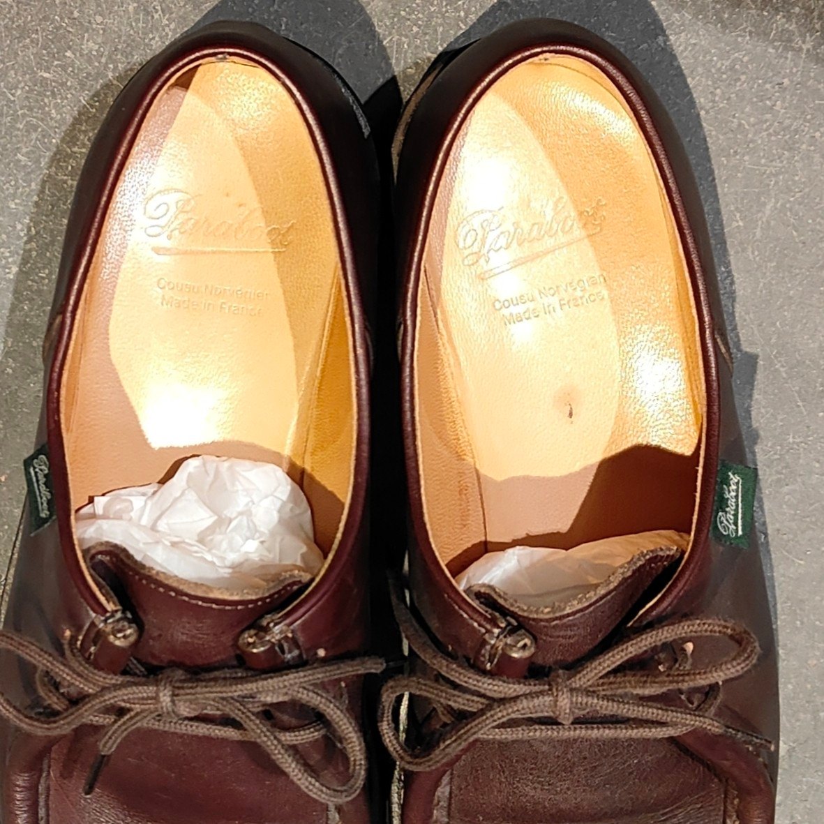 極美品【Paraboot】パラブーツ ミカエル チロリアン リスレザー カフェ サイズ41 参考定価￥94,600-