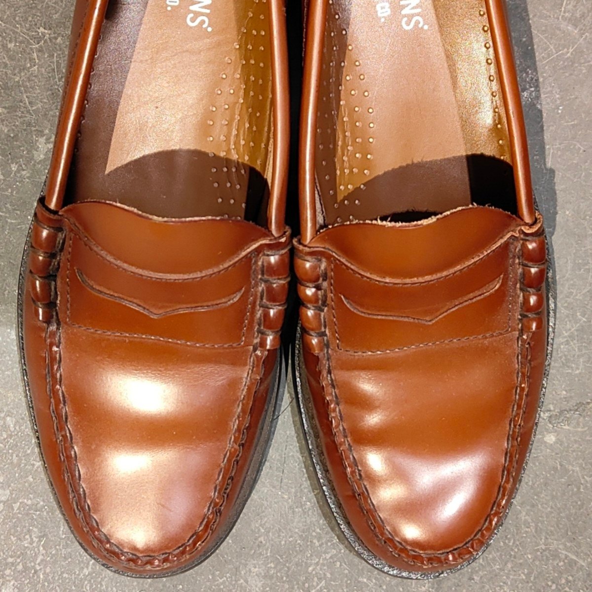美品【G.H.Bass&Co.】ジーエイチバス ローファー ラーソン ブラウン