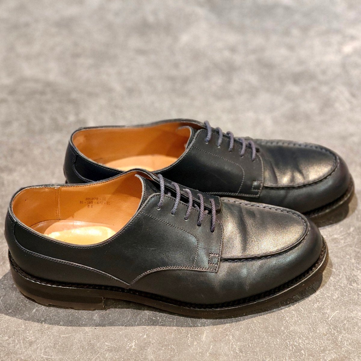 美品【J.M.WESTON】ジェイエムウエストン 641 ゴルフ Uチップ ボックスカーフ ブルー サイズ UK8E 31ラスト 参考定価￥187,000-