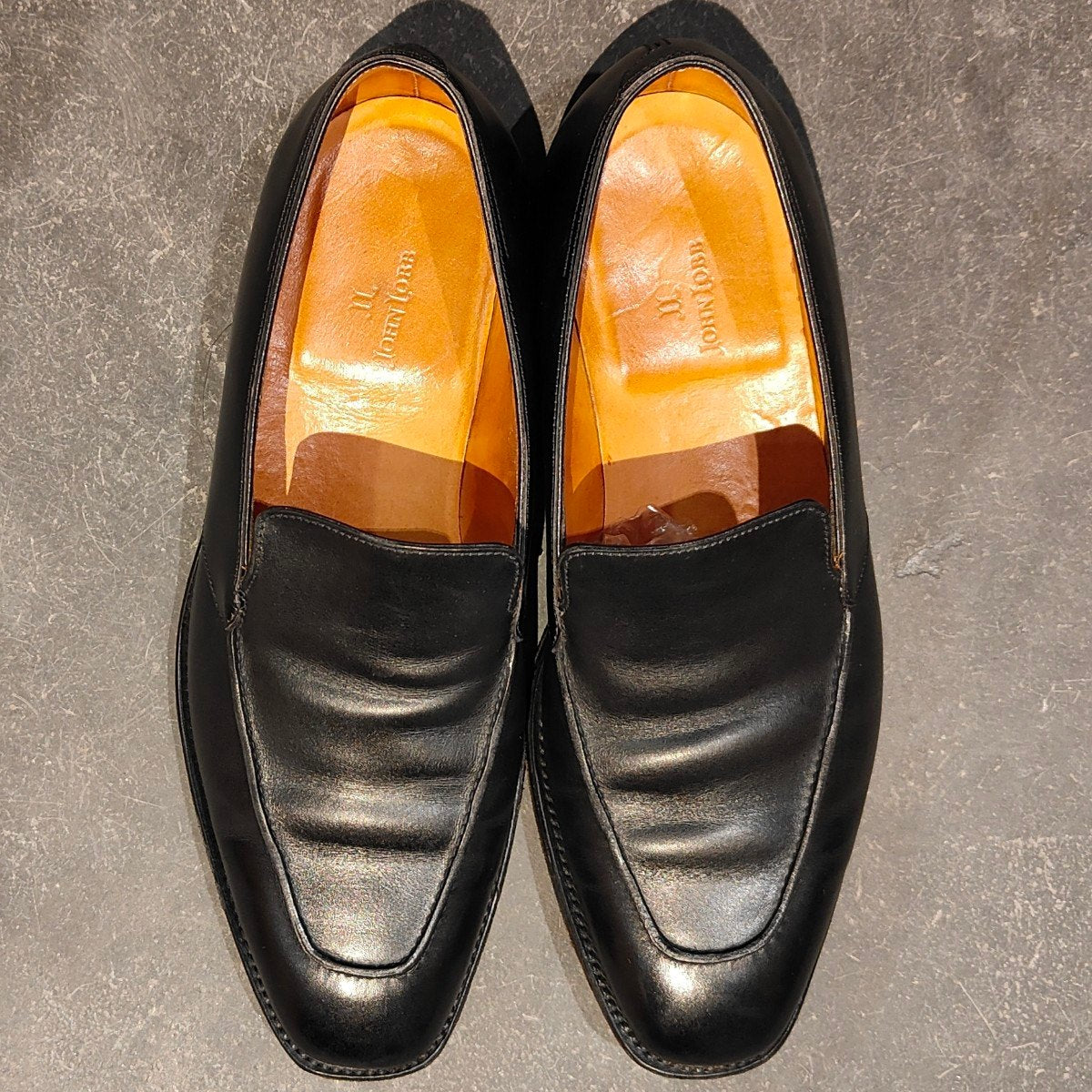 希少 美品【JOHN LOBB】ジョンロブ マンボ ローファー カーフ ブラック