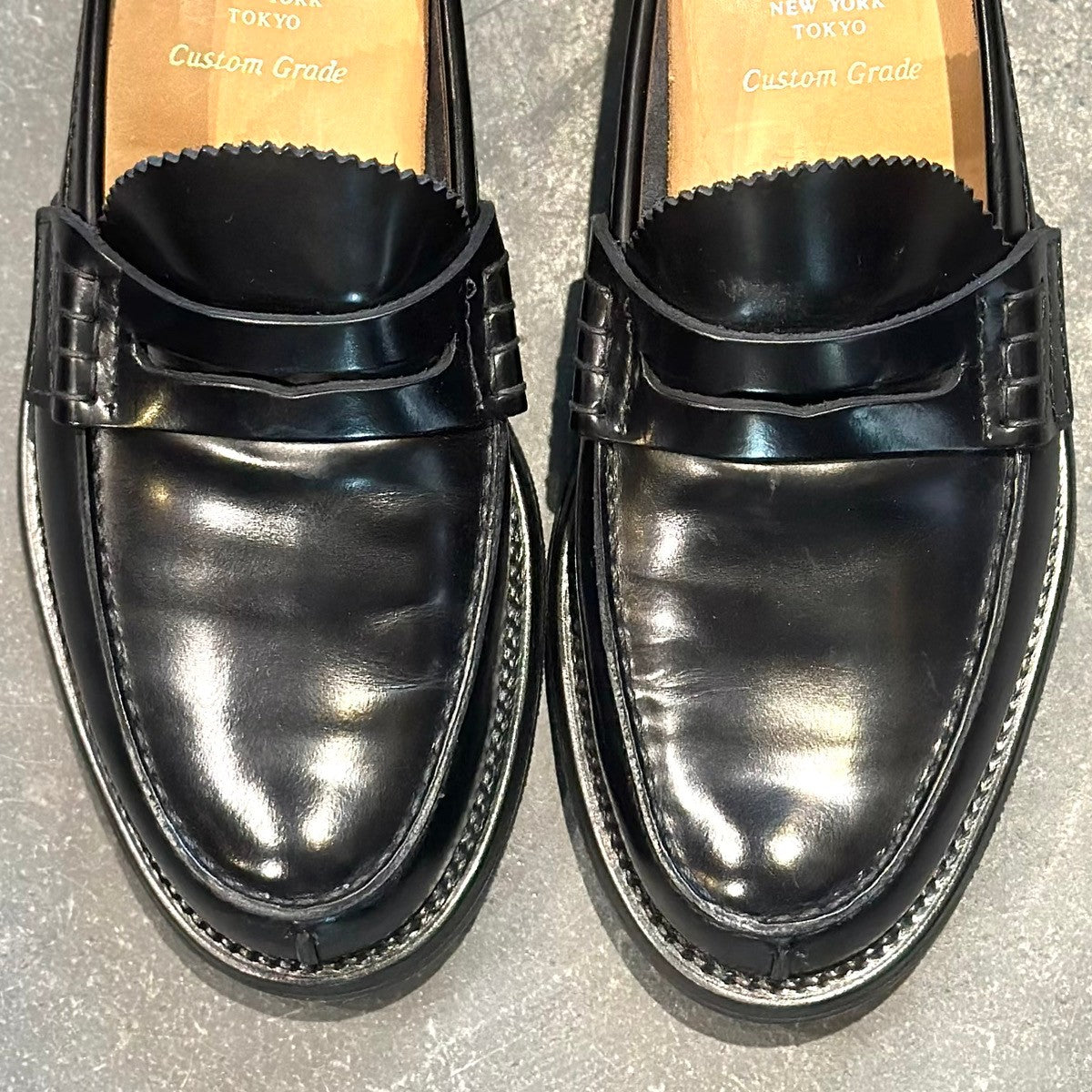 極美品【Church's】チャーチ タンブリッジ 5都市 アンラインド ポリッシュドバインダーカーフ ブラック サイズUK55G 126ラスト