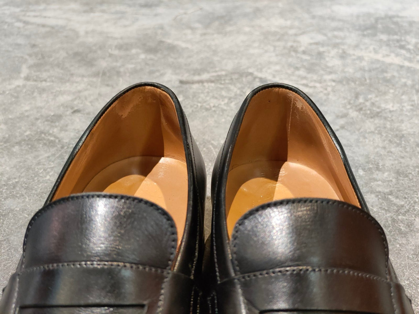 美品 【J.M.WESTON】ジェイエムウエストン 180 シグニチャーローファー ボックスカーフ ブラック サイズ UK6C 41ラスト 参考定価￥156,200-