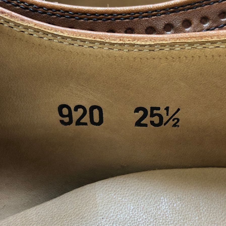 【SCOTCH GRAIN】スコッチグレイン オデッサ 2 セミブローグ レザーシューズ 920 ブラウン 25.5cm