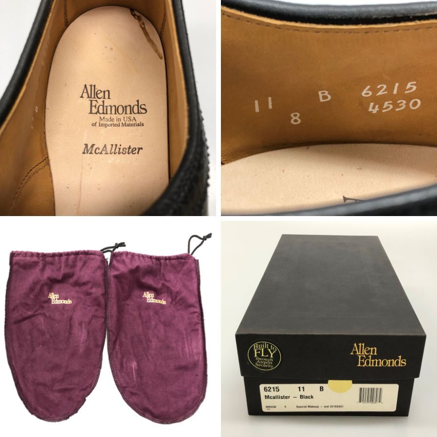 【Allen Edmonds】アレンエドモンズ  ビジネスシューズ シボレザー ブラック（黒） サイズ 11 ラスト