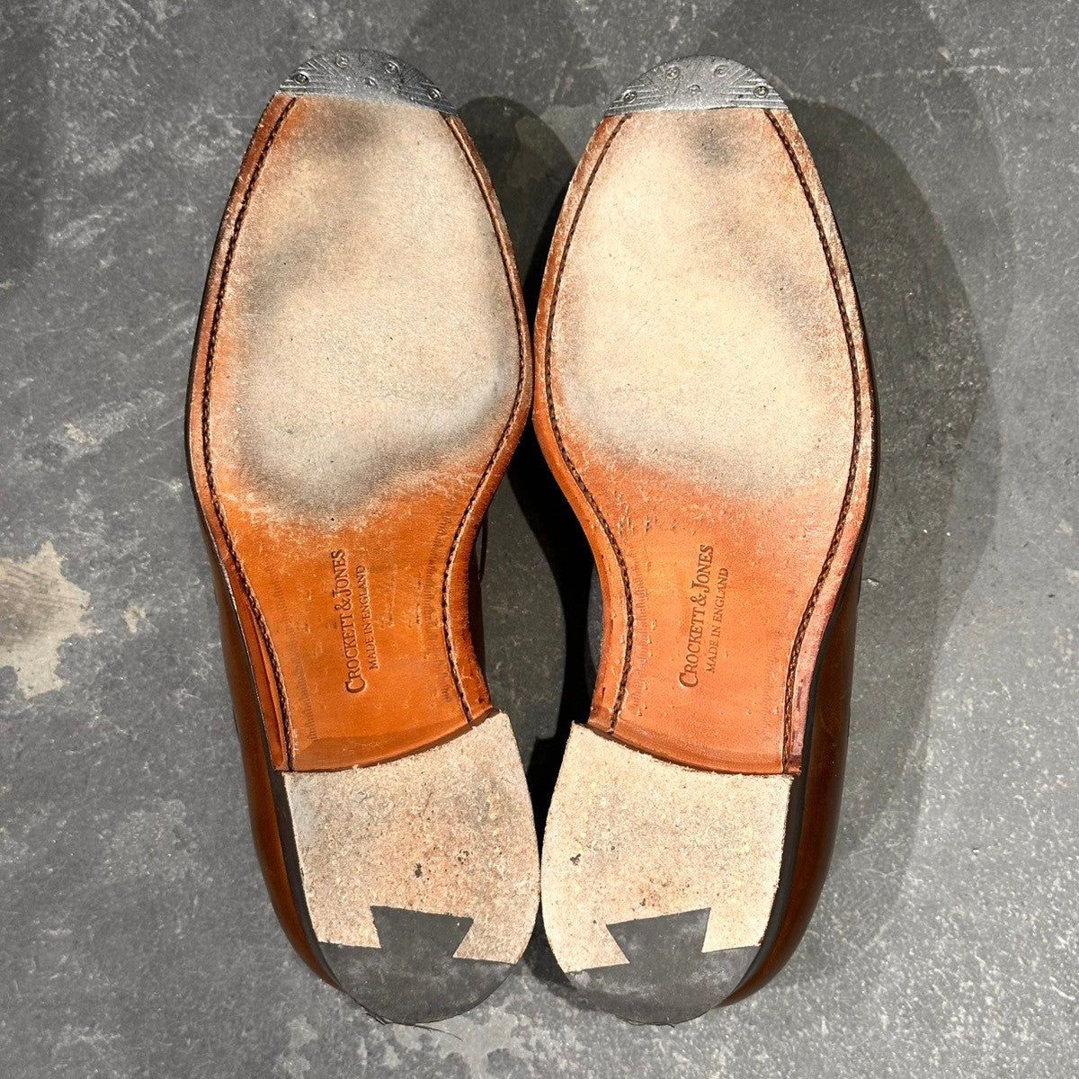 【CROCKETT&JONES】クロケット&ジョーンズ キャベンディッシュ3 タッセルローファー バーニッシュカーフ ダークブラウン サイズUK5E 375ラスト