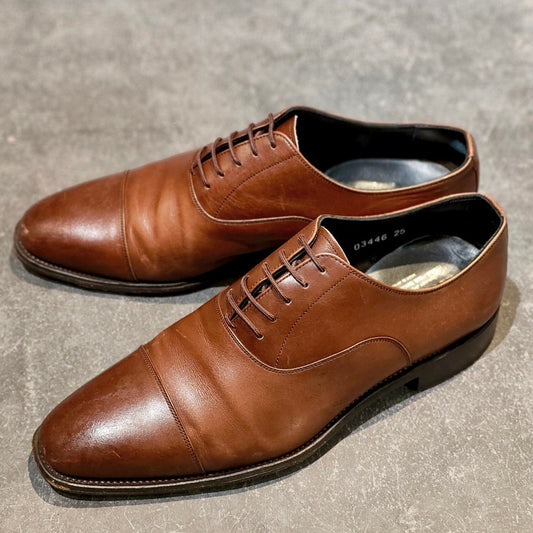 【SCOTCH GRAIN】スコッチグレイン 03446 ストレートチップ カーフ ブラウン サイズ25