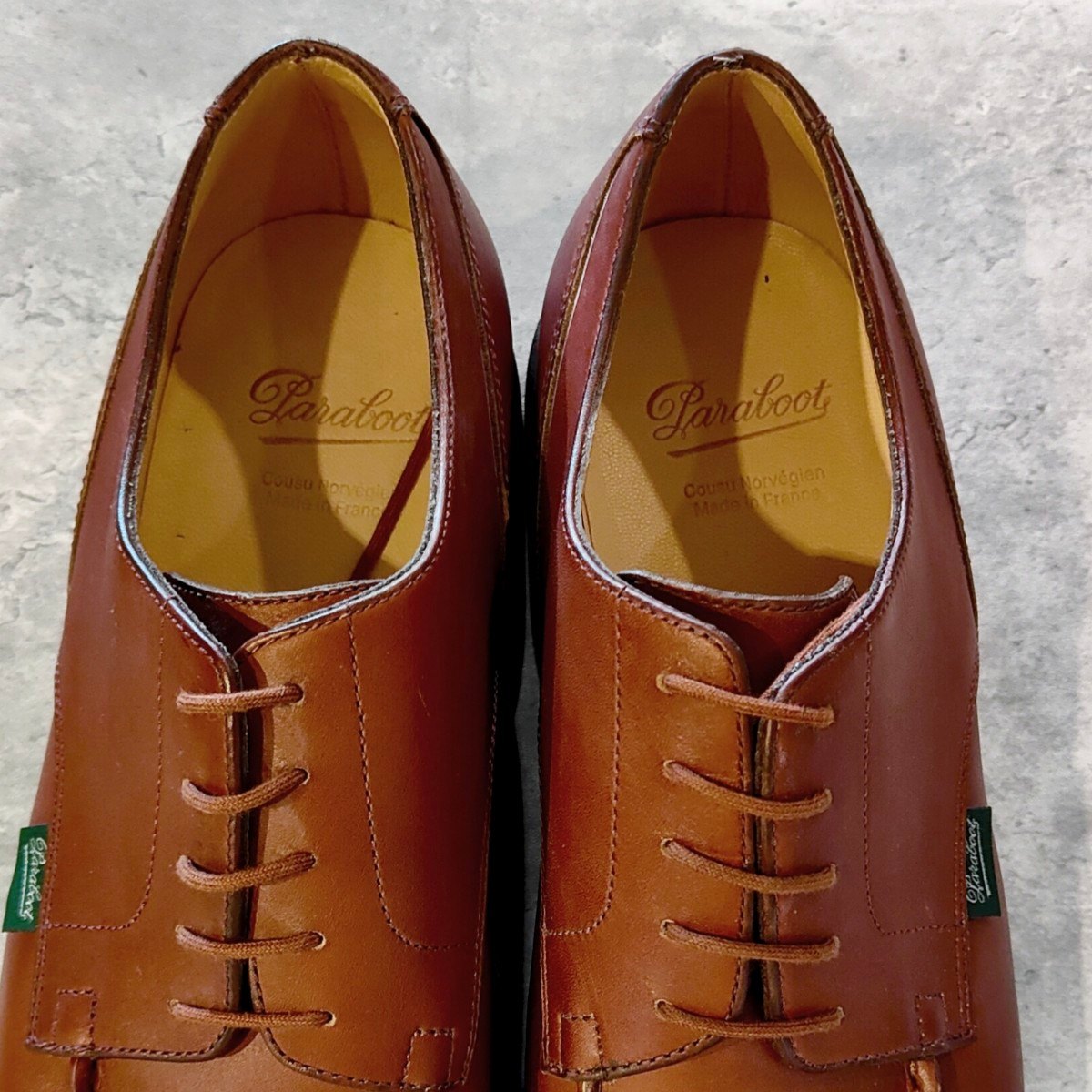 未使用【Paraboot】パラブーツ シャンボード Uチップ リスレザー マロン サイズ UK9.5 参考定価￥110,000-