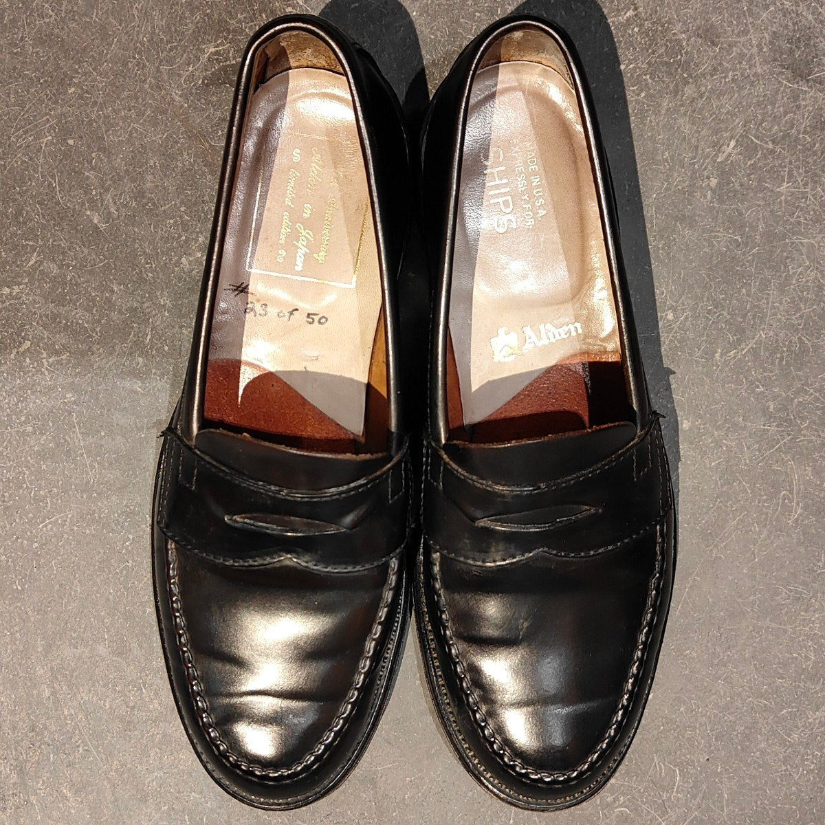 希少【ALDEN】オールデン 7109UY ships別注 20th Anniversary ペニー