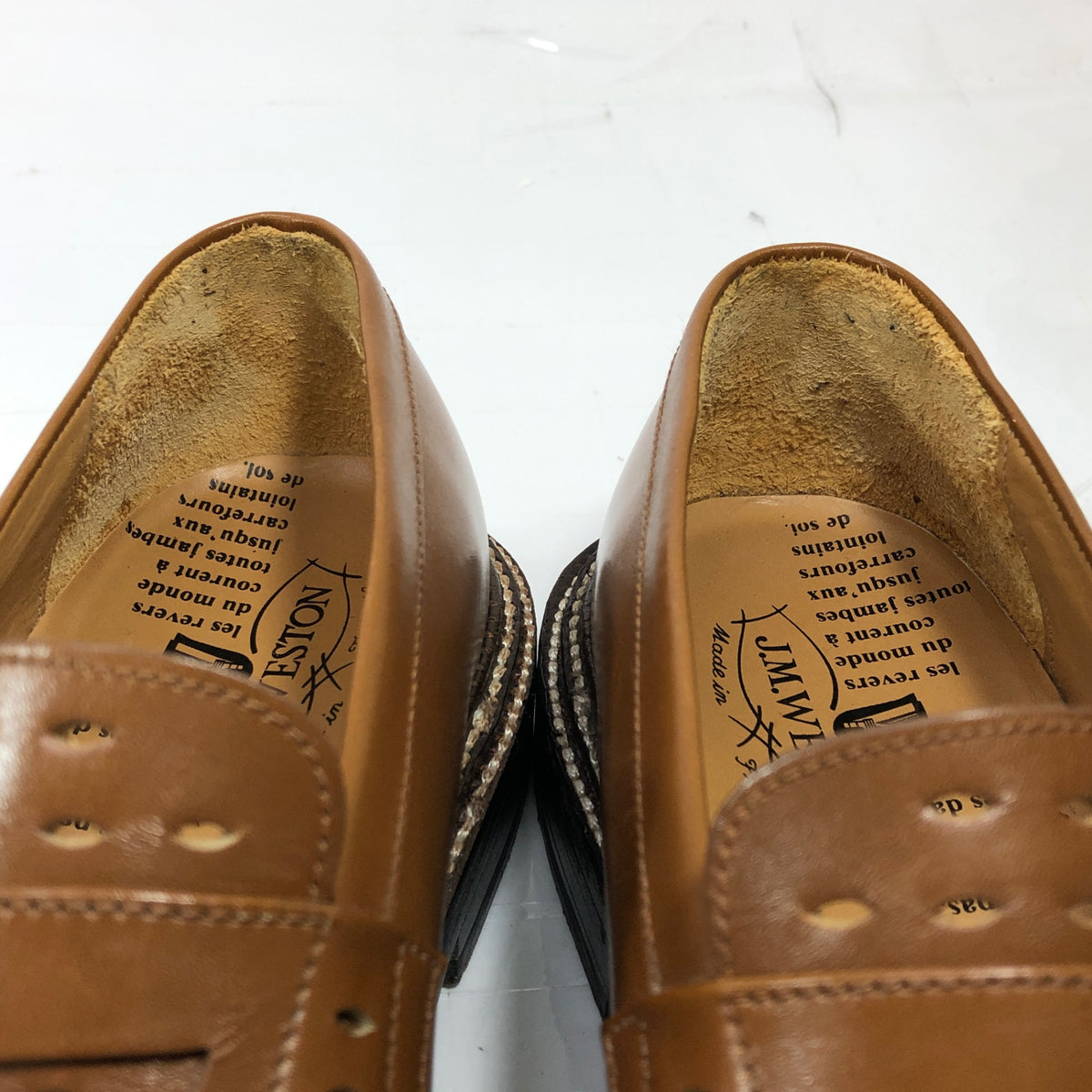 【J.M.WESTON】ジェイエムウエストン レザーシューズ ローファー 388 トゥモローランド 40周年記念 トリプルソール仕様 メンズ サイズ5D J.M.WESTON