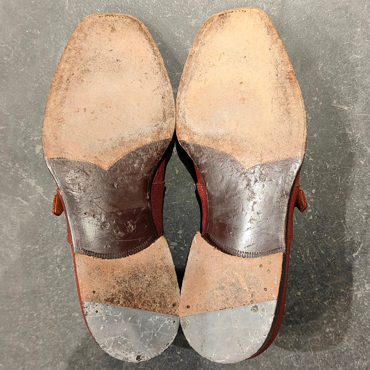 希少 美品【Stefano Bemer】ステファノベーメル シングルモンク グレインレザー ボルドー サイズ 40