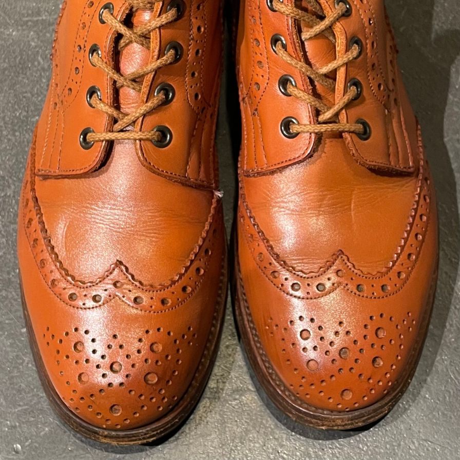 【Tricker's】トリッカーズ カントリーブーツ モールトン M2508 カーフ ブラウン系 サイズ UK7.5