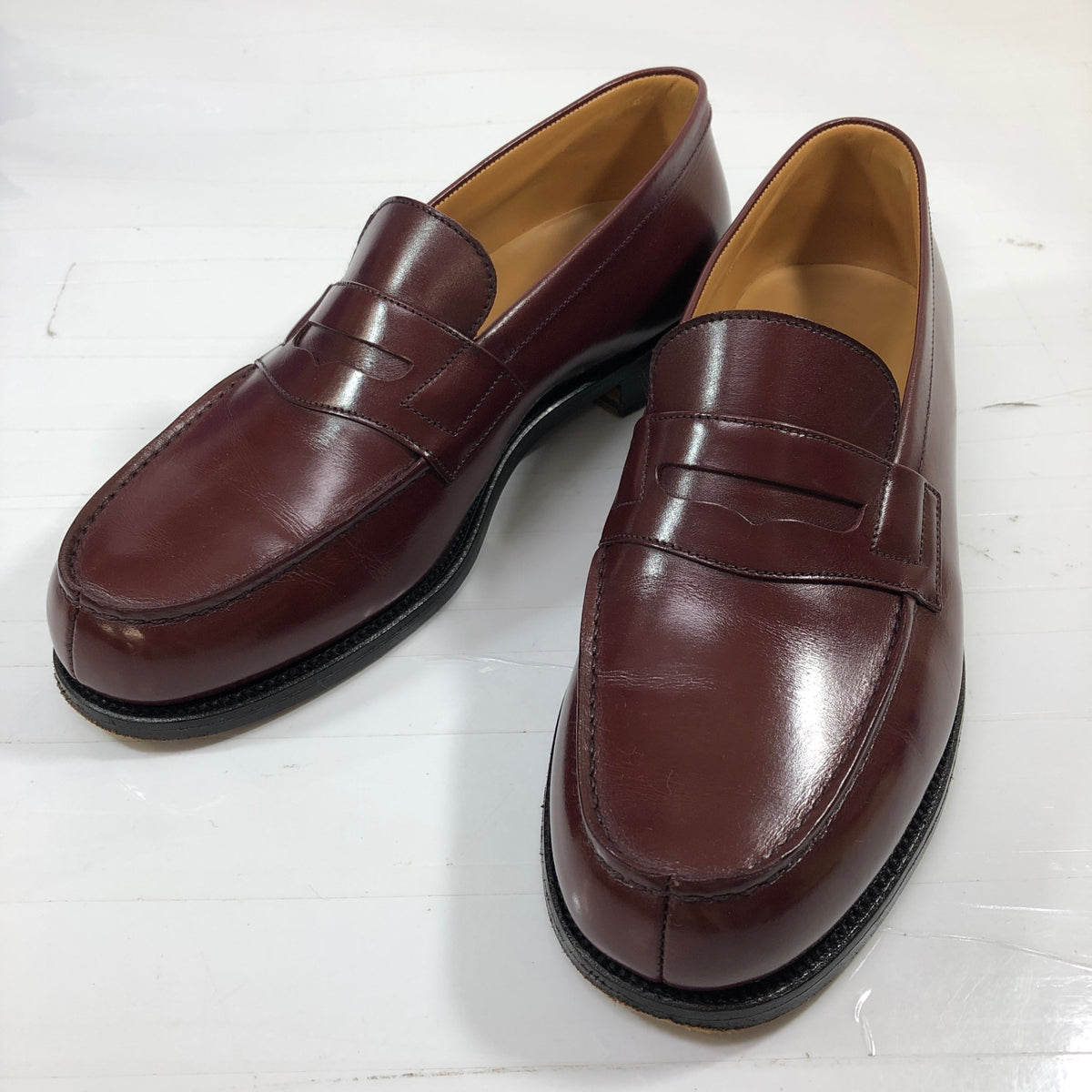 【J.M.WESTON】ジェイエムウエストン 180 レザー シグニチャーローファー ブラウン サイズ5D メンズ J.M.WESTON