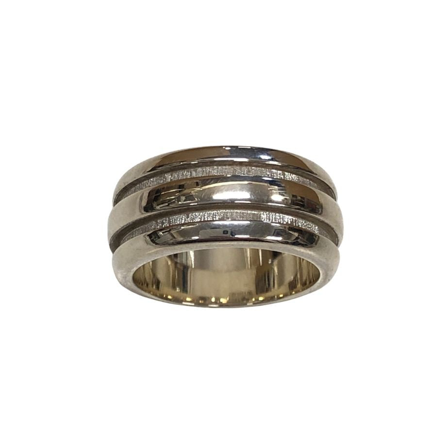 ティファニー リング グルーブド ダブル ライン SV925 ユニセックス サイズ11号程度 TIFFANY&Co.【LA】