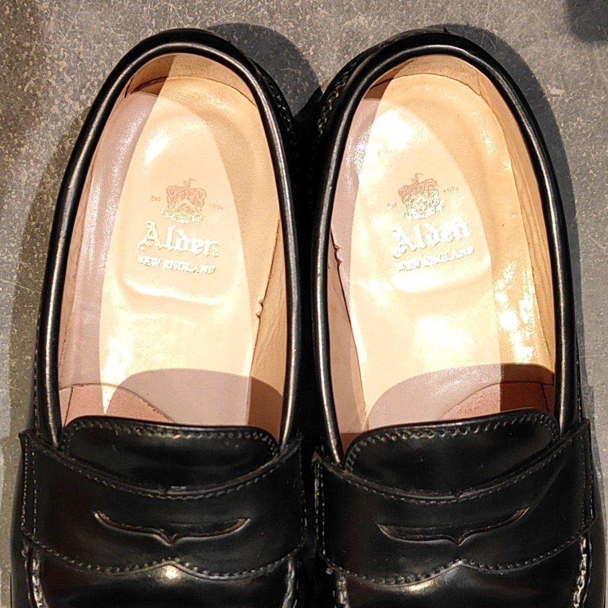 極美品【ALDEN】オールデン 99362 ペニーローファ コードバン ブラック サイズUS8D バンラスト参考定価￥224,400-