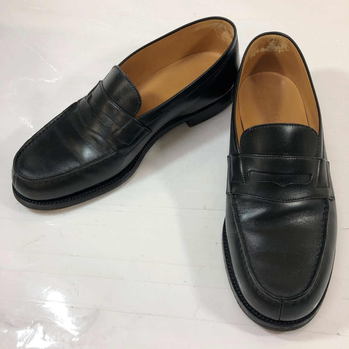 【オンライン限定】【J.M.WESTON】ジェイエムウエストン レザーシューズ 180 シグニチャーローファー ブラック ボックスカーフ メンズ サイズUK5D