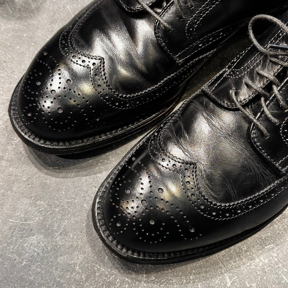 美品【ALDEN】オールデン 54210 ウイングチップ カーフ ブラック