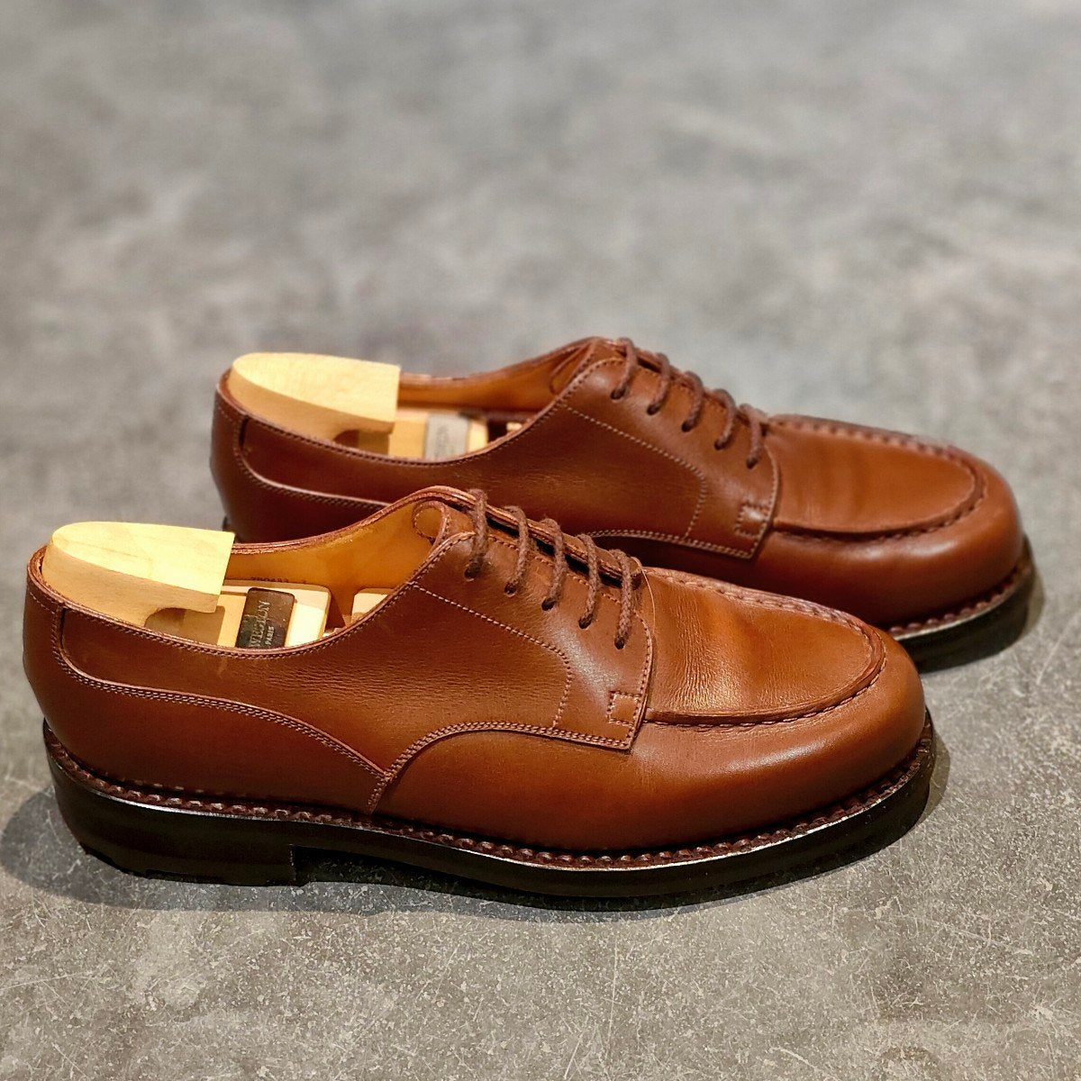 希少 極美品 【J.M.WESTON】ジェイエムウエストン 641 ゴルフ Uチップ ロシアンカーフ タンブラウン サイズ UK5C 31ラスト 参考定価￥209,000-