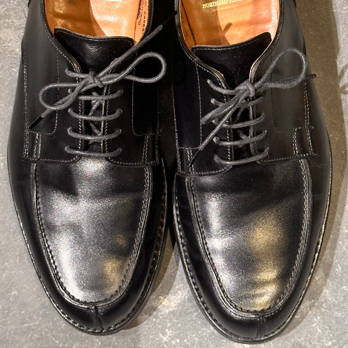 【CROCKETT&JONES】クロケット&ジョーンズ WEXFORD2 ウェックスフォード2 Uチップ カーフ ブラック サイズUK6.5E 371ラスト