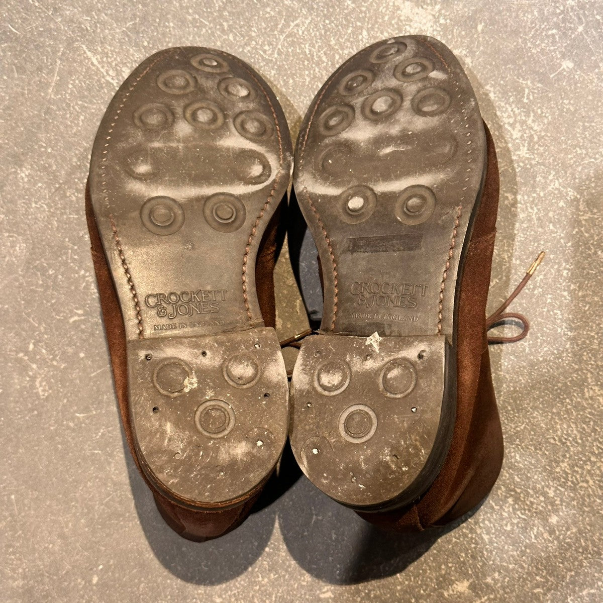 【CROCKETT&JONES】クロケット&ジョーンズ チャートシー3 チャッカブーツ スエード ブラウン サイズUK6.5E
