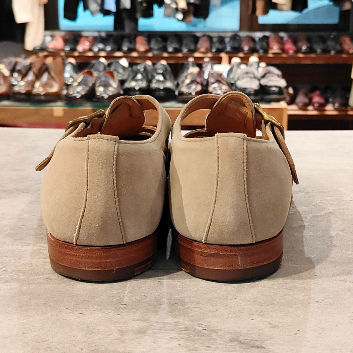 【CROCKETT&JONES】クロケット＆ジョーンズ フィッシャーマン SUBS グルカサンダル スエード ベージュ サイズUK8E 314ラスト