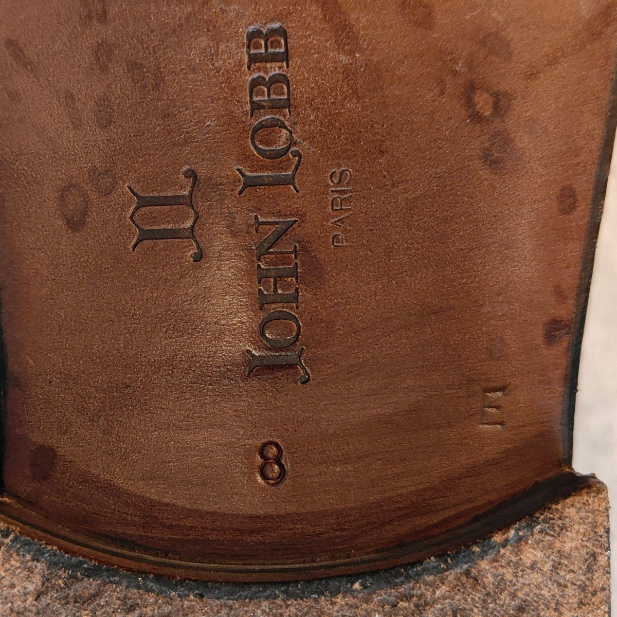希少 美品 【JOHN LOBB】ジョンロブ キャンパス想定 PARISロゴ ローファー アリゲーター ブラック サイズ UK8E