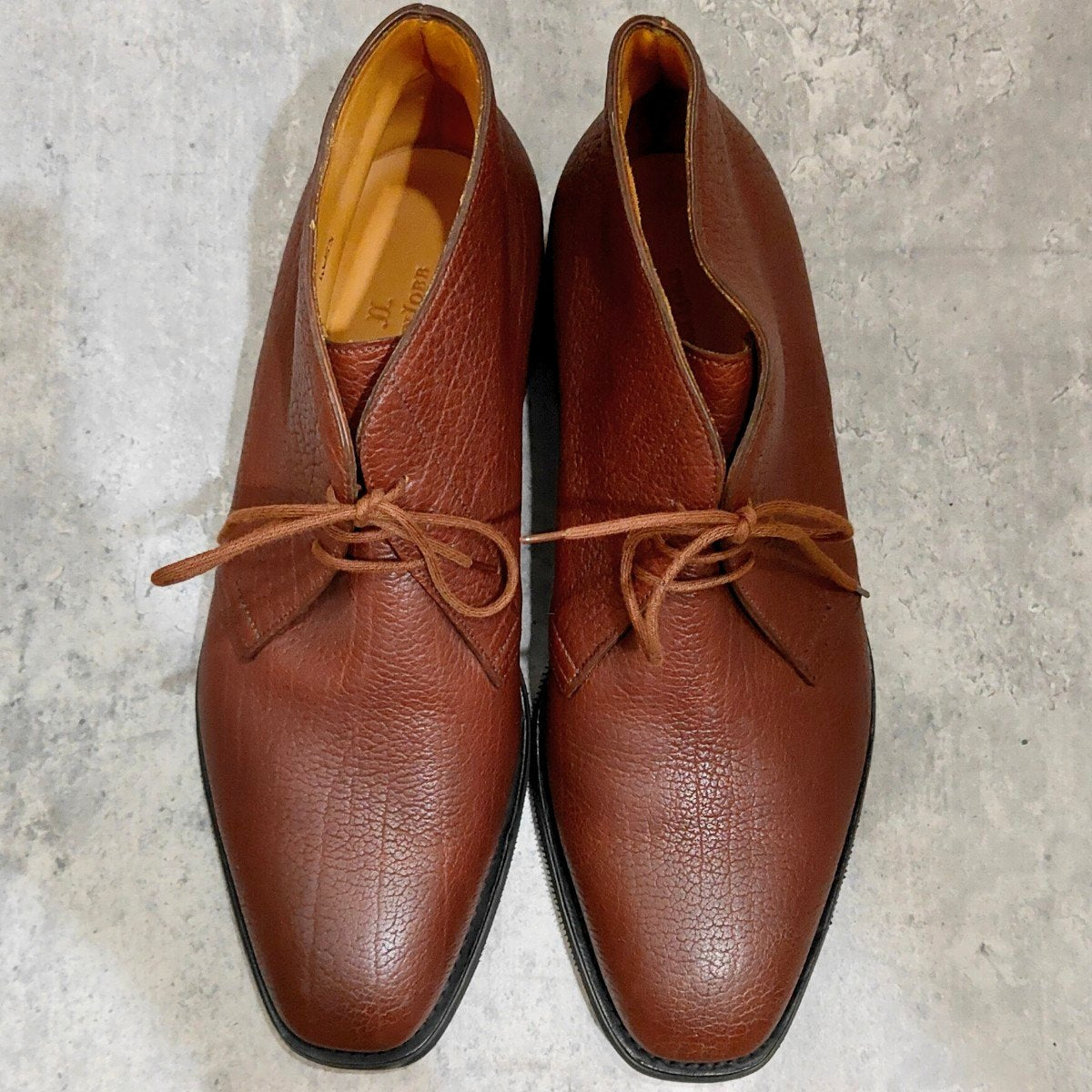 試着程度【JOHN LOBB】ジョンロブ ジオーノ チャッカブーツ バッファローレザー ブラウン サイズ UK8.5E 8896ラスト