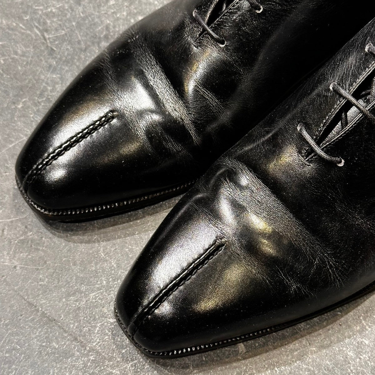 【Berluti】ベルルッティ ホールカット 045 カーフ ブラック サイズUK6.5